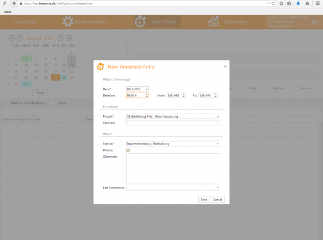 Tracking times Tracking times