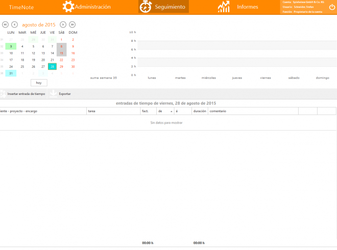 El Seguimiento del Tiemp El Seguimiento del Tiemp